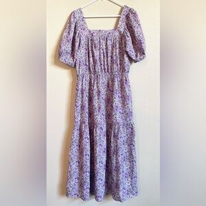 NASTYGAL Floral Midi Dress